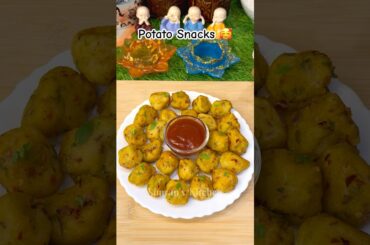Crispy Potato Snacks Recipe | Potato Nuggets #shorts #viral #trending #snacks #recipe #cooking #food