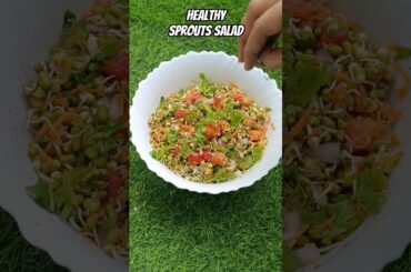 High-Protein Sprouts Salad Ready in Minutes #fitnessfood #mealprep #easyrecipe