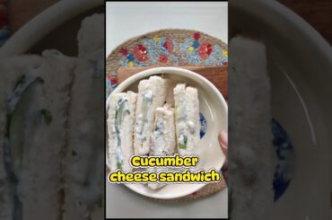 Cheese cucumber sandwich| Breakfast and lunch for kids| Weight loss recipe #shorts #shortvideo