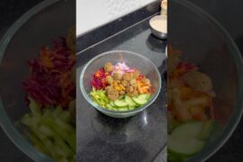High Protein Soya Salad Recipe for Weight Loss | Healthy Soya Salad with Curd #soyachunks