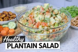 Healthy Plantain Salad for Weight Loss | Simple & Filling