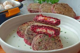 Healthy Paneer Stuffed Beetroot Cutlet with Mint Dip | Kids Lunchbox Recipe | Healthy Snack Recipe