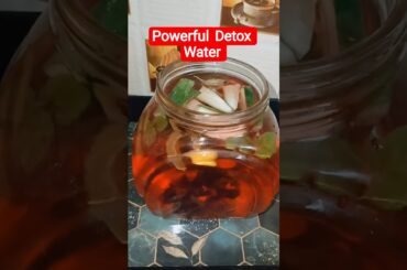 Powerful Detox Water Drink Recipe | detox drink for weight loss #shorts #youtubeshorts #fyp