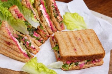 Lettuce se bhare healthy Grill Sandwich