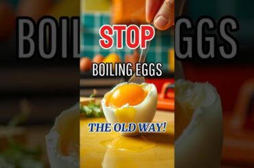 1-MINUTE EGG HACK YOU NEED TO TRY.YOU’VE BEEN BOILING EGGS WRONG!