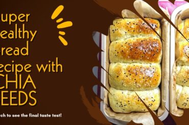Super healthy bread made with chia seeds #Bread #chiaseedbread #recipe #breakfast #healthyfood