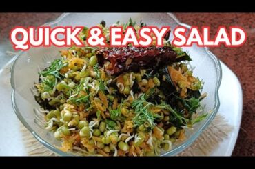 South Indian Style Sprouts Salad | Moong Dal Koshimbir | Healthy Diet Recipe