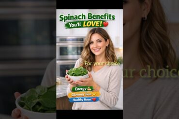 "Spinach Secrets for Energy, Glowing Skin & Weight Loss! #shortsviral