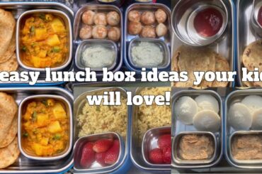 5 Days Kids Lunch Box Ideas | Quick & Healthy Tiffin Recipes Kids Love