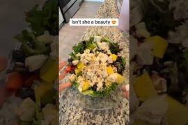 High Volume Fruit & Greens Salad | Healthy Low Calorie Meal (So Filling!)