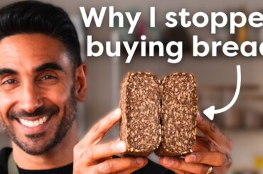 My 4-ingredient high-protein bread you can prep in 10 minutes