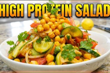 High Protein Salad Recipe | Healthy Weight Loss Salad | Easy Chickpea Salad