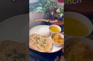 Weekend special veg. thali | Kulcha thali #healthy #lunch #recipe #shorts #thali