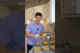 Jacked Pancake Casserole High Protein Meal Prep Recipe #shorts