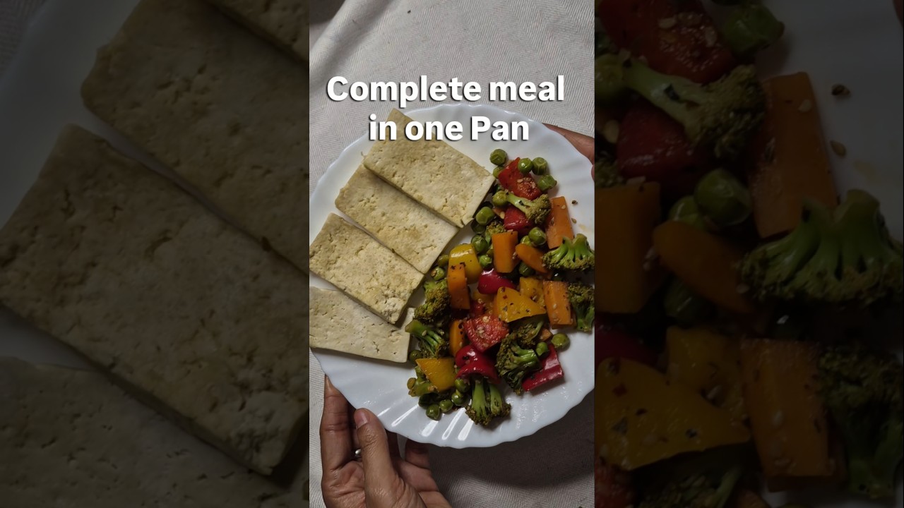 One Pan Tofu & Veggies | Easy Healthy Dinner (LPG Saving Meal)#healthycooking#loweffortmeals One Pan Tofu & Veggies | Easy Healthy Dinner (LPG Saving Meal)#healthycooking#loweffortmeals