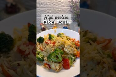 Healthy breakfast recipe for weight loss | High protein rice bowl #shorts #viral #weightloss