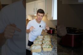 Garlic Parm Chicken Potato Bowls High Protein Meal Prep Recipe #shorts