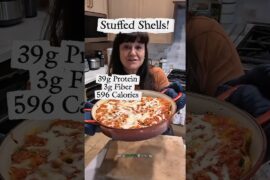 High Protein Low Calorie Stuffed Shells using the good stuff! #italianfood #caloriedeficit