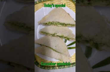 Cucumber sandwich #healthy#easyrecipe