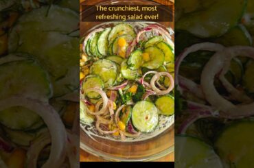 Crunchy & Refreshing Summer Recipe | Viral Cucumber Salad #youtubeshorts #shorts #salad #reels#viral