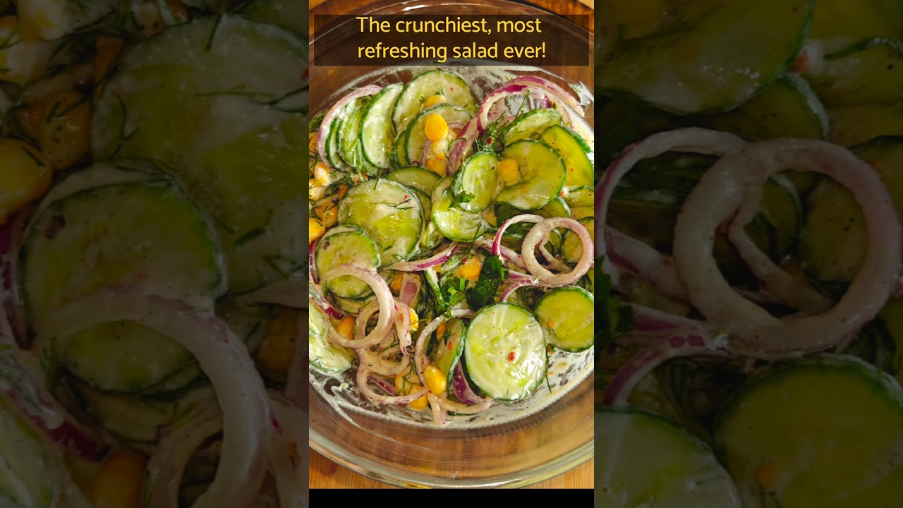 Crunchy & Refreshing Summer Recipe | Viral Cucumber Salad #youtubeshorts #shorts #salad #reels#viral Crunchy & Refreshing Summer Recipe | Viral Cucumber Salad #youtubeshorts #shorts #salad #reels#viral