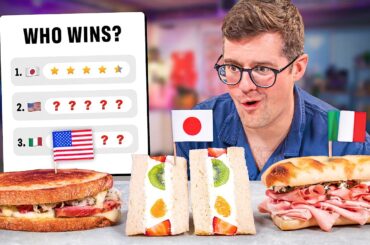 We Ranked 9 Sandwiches From 3 Countries (USA vs ITALY vs JAPAN)