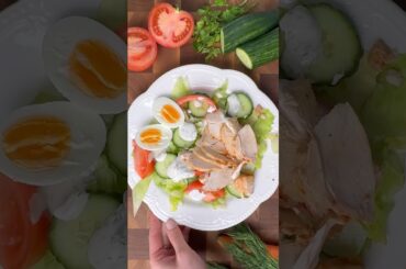 #easyrecipe #breakfast #simplefood #salad #lowcalorie #healthyfood #chickenrecipes #quickrecipe