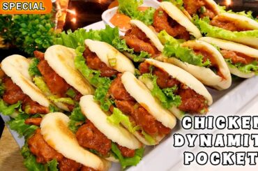 Eid Special Chicken Dynamite Pockets | Homemade Pocket Bread Recipe