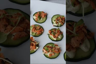 Salmon Cucumber Bites #newyearseve #appetizers #partyfood #fingerfood