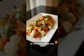 Quick Blanched Cauliflower Salad  | Fresh, Crunchy & Healthy in Minutes