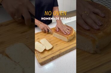 No-Oven Delicious Bread at Home | Homemade Soft Bread on Gas Stove #shorts #simplifyyourspace