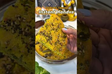 Gujarati Famous Instant Handvo - Best Healthy Breakfast Recipe #gujarati #handvo #healthy #breakfast