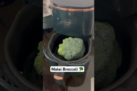Malai Broccoli Air fryer recipe #shorts #airfryer #airfryerrecipes #healthy #broccoli #healthyfood