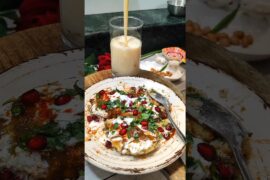 #shorts Day 5 of Navratri | Kele ki Tikki Chaat Recipe #viralrecipe #cooking #food