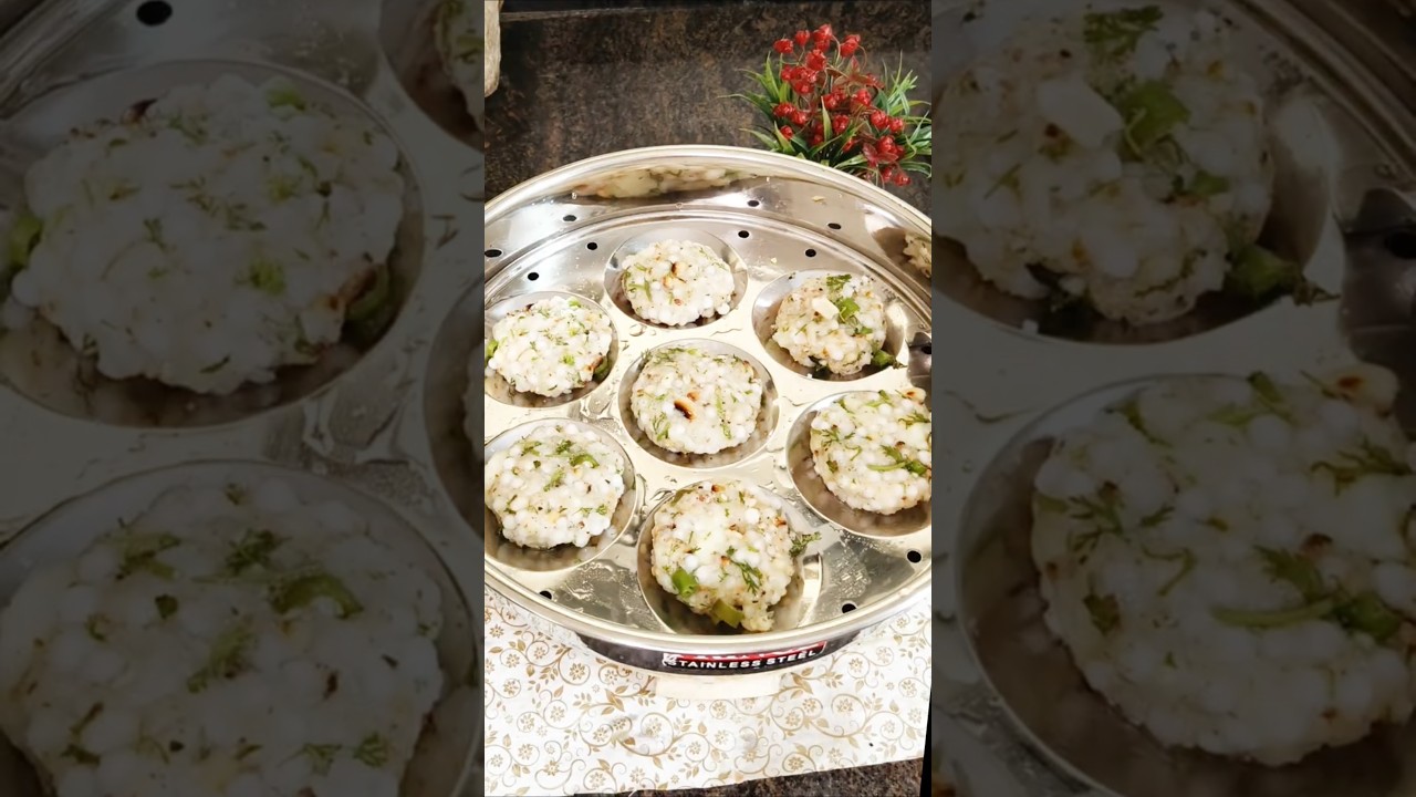 Steamed Sabudana Vada | No Gas Healthy Dinner | No Fry | Vrat Special #shorts "Steamed Sabudana Vada | No Gas Healthy Dinner | No Fry | Vrat Special #shorts"