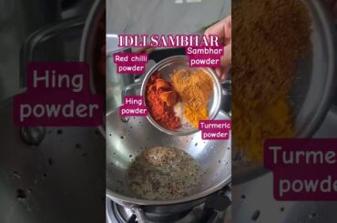 SAMBHAR IDLI #shorts #viral #trending #breakfast #healthy #southindianfood #recipe  #chutney