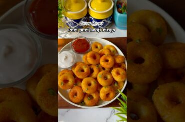 Quick & easy snacks recipe| Peri peri sooji rings recipe #ytshort #ytviral #recipe #shorts #cooking