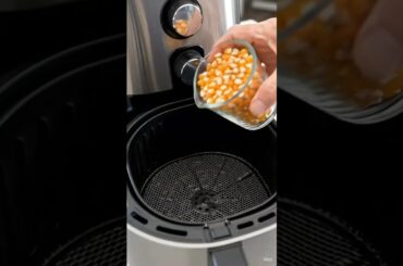 Airfryer Popcorn | No Oil, Healthy Snack#shorts #food #recipe