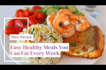 Protein-Rich Seafood Meal Prep | Easy Healthy Dinner Recipe | Salmon & Shrimp @SnehalsDiaries