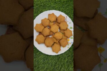 Bakery style star shape cookies at home without oven in air fryer #food #reels #youtubeshorts