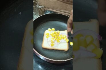 #cheese corn bread toast#shortvideo #healthy #snacksrecipe #shortsfeed #chess