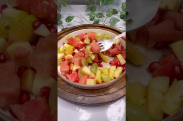 Day 6/30: Fresh Fruit Salad | No Sugar Healthy Recipe #shorts #salad @Cookwithchandni719