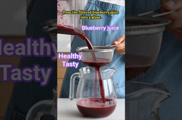 Blueberry Juice Recipe #shorts #food