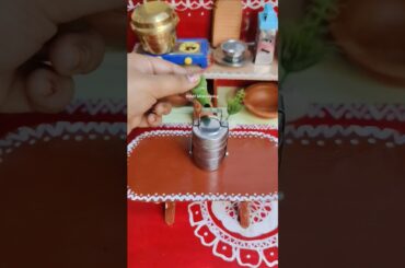 Mini lunch box packing|day-52#mini#miniature#minikitchen#dollhouse #southindiandishes#viral#trending