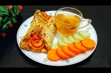 Healthy Breakfast Wrap Recipe | Easy Homemade Morning Meal with Tea! Breakfast Recipes
