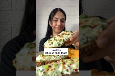 Zero Oil High Protein Cheese Chilli Toast | 10 Min Healthy Recipe