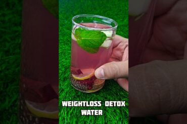 Detox Water for Weightloss | Refreshing Drinks | #ytshorts #recipe #summerdrink #drink #weightloss