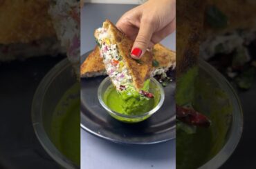 Day 10/21 Healthy Recipes(Dahi tadka Sandwich) #shortsfeed #viral #shortsfeed #sandwich #healthy