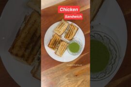 Chicken Sandwich at Home | 5 Minute Healthy Chicken Sandwich #food #trending #shorts #explore