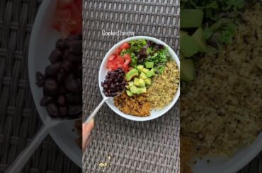 My healthy dinner plate | Healthy Quinoa Taco Bowl | High Protein & Easy Meal Idea #healthydinners